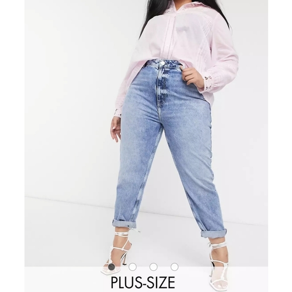 River Island Jeans River Island Plus Size High Rise Mom Tapered